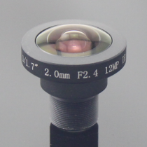 12 Megapixel Fisheye Board Lens 2.0mm M12x0.5 1/1.7" 