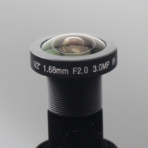 3 Megapixel Fisheye Board Lens 1.68mm M12x0.5 1/2" 