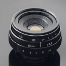 Mirrorless Camera Lens 25mm Manual Iris Lens 25mm Machine Vision Lens 25mm 2/3" C 