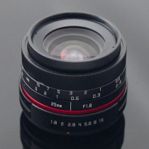 Mirrorless Camera Lens 25mm Manual Iris Lens 25mm Machine Vision Lens 25mm APSC Lens