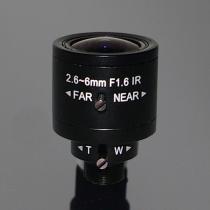 Varifocal Fixed Iris Board CCTV Lens 2.6-6mm
